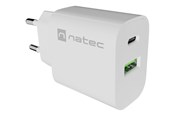 Telefon - Adapter i Ładowarka - Natec Ribera power adapter - USB-C USB - 20 watt - NUC-2396