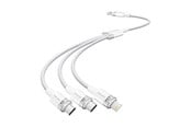 Kabel USB - Vention Kabel USB 2.0 A do 3w1 3A CTPWG 1.5M (biały) - CTPWG
