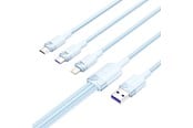 Kabel USB - Vention Kabel USB 2.0 A do 3-w-1 6A CTRLG 1.5M (niebieski) - CTRLG