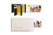 Drukarka - Liene Zestaw przenośnej drukarki fotograficznej Pearl N200 Pro 2x3" (Gold) - Sublimacja barwnika - CU002-65002