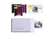 Drukarka - Liene Zestaw przenośnej drukarki fotograficznej Pearl N200 Pro 2x3" (Purple) - CU002-65003