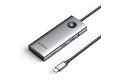 USB hub - ORICO PW11 8in1 USB-C Docking Station 2x USB-A 3.0 1x USB-C PD 100W 1x HDMI 4K 60Hz 1x microSD/SD 1x RJ45 Gigabit Ethernet 1x Audio 3.5mm - Gray USB hub - Szary - PW11-8PM-GY-EP