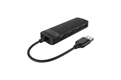 USB hub - ORICO FL02 USB-A Hub Docking Station 4x USB-A 2.0 - Black USB hub - 4 - USB 2.0 - Czarny - FL02-BK-BP-HW-HU
