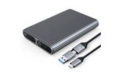 Dysk zewnętrzny - ORICO AM2C3-2N Dual Disk Caddy for Two Drives: M.2 SATA and NVME USB-C 3.2 10Gb/s - Gray - Zewnętrzny dysk - AM2C3-2SN-GY-BP-HU
