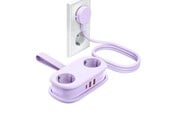 Kabel zasilajacy (zewnetrzny) - ORICO AP3 20W GaN 5in1 Power Strip 2x AC + 2x USB-A + 1x USB-C - Purple - AP3-2A2U1C-PRO-EU-PU-HU