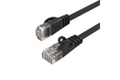 Kabel sieciowy - ORICO PUG-C6B CAT6 1000Mbps RJ45 Ethernet Network Cable Flat LAN 10m Black - PUG-C6B-100-BK-EP-HU