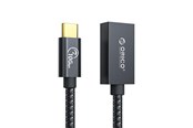 Kabel USB - ORICO CAF31 USB-C - USB-A 3.1 Gen 2 10Gbps 1m OTG adapter - black - CAF31-10-BK-BP-HU