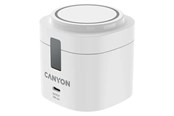 Telefon - Adapter i Ładowarka - Canyon WCS-205 15W Qi2 2-w-1 ładowarka bezprzewodowa, Hvid - CNS-WCS405WW/A