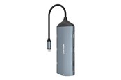 USB hub - Canyon DS-15 8-w-1 hub USB-C 4K, ciemnoszary USB hub - Szary - CNS-TDS15