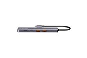 USB hub - Canyon DS-17 6-w-1 hub USB-C 4K, szary USB hub - Szary - CNS-TDS17