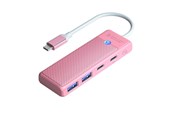 USB hub - ORICO PAPW2AC-C3-C3 USB Hub 4-port 2x USB-A 3.0 1x USB-C 3.0 with USB-C PD 100W charging 0.15m - pink USB hub - 4 - USB 3.0 - Różowy - PAPW2AC-C3-015-PK-EP