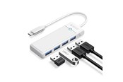 USB hub - ORICO PAPW4A-C3 USB Hub 4-port 4x USB-A 3.0 0.5 m - white USB hub - 4 - USB 3.0 - Biały - PAPW4A-C3-05-WH-EP