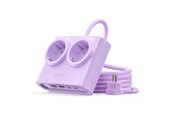 Kabel zasilający (zewnętrzny) - ORICO PDC25 25W 6in1 Power Strip 2x AC + 2x USB-A + 2x USB-C - Purple - PDC25-2A2U2C-EU-PU-EP-HU