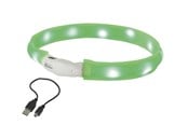 Psy - Nobby LED halsbånd wide VISIBLE S Grøn - L77023