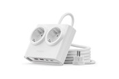 Kabel zasilający (zewnętrzny) - ORICO PDC25 25W 6in1 Power Strip 2x AC + 2x USB-A + 2x USB-C - White - PDC25-2A2U2C-EU-WH-EP-HU