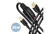 Kabel USB - AXAGON ADR-220B USB 2.0 A-M -> B-M aktywny kabel połączeniowy/repeater 20m - Kabel - Cyfrowy/Dane kabel USB - ADR-220B