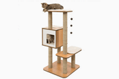 Koty - Catit Vesper Kradsetræ V-High Base Valnød 56 x 56 x 121 - 022517520451