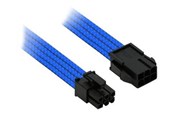 Kabel zasilajacy (zewnetrzny) - Nanoxia Single Sleeve - power extension cable - 6 pin PCIe power to 6 pin PCIe power - 30 cm - NX6PV3EB