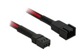 Kabel zasilajacy (zewnetrzny) - Nanoxia Single Sleeve - fan power extension cable - 3 pin Molex to 3 pin Molex - 30 cm - NX3PV3ESR