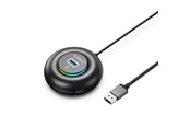 USB hub - ORICO YXR4-U3 RGB USB Hub 4-Port USB-A 3.0 with Audio/Microphone Port 1.8m - Black USB hub - 4 - USB 3.0 - Czarny - YXR4-U3-18-BK-BP
