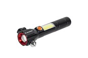 Latarki i reflektory - Wozinsky WLR-31 5W 500lm CREE 3-in-1 Multifunction Flashlight with Glass Breaker and Seat Belt Cutter - Black - 5907769388941