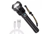 Latarki i reflektory - Wozinsky WLT-20W tactical flashlight 20 W 2000 lm CREE diodes IP65 with adjustable beam - black - 5907769389115