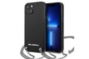 Telefon - Pokrowiec i etui - Karl Lagerfeld KLHCP13SPMK iPhone 13 mini 5.4 "hardcase black / black Leather Textured and Chain - 3666339049928