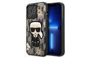 Telefon - Pokrowiec i etui - Karl Lagerfeld Flower Ikonik Karl case for iPhone 13 Pro / iPhone 13 - gray - 3666339049461