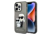 Telefon - Pokrowiec i etui - Karl Lagerfeld Glitter Karl&Choupette case for iPhone 14 Pro - black - 3666339087227