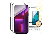 Telefon - szklo ochronne - Wozinsky Szkło hartowane na cały ekran z ramką Case Friendly Full Glue 2 szt. iPhone 15 Pro - czarne - 9145576280287