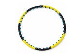 Sport i fitness - Wozinsky WHH-110 Masażer hula hop z wypustkami - Black and Yellow - 5907769384561