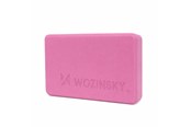 Sport i fitness - Wozinsky WKDJ-P kostka do jogi do Pilates i ćwiczeń rozciągających - różowa - 5907769384462