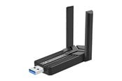 Adapter Sieciowy  (karta sieciowa, serwer druku, itp.) - Wozinsky WAX-1800 Bezprzewodowy adapter USB 3.0 WiFi 6 Dual-Band - Black - 5907769387388
