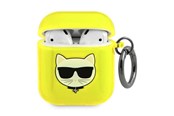 Telefon - Inne akcesoria - Karl Lagerfeld Choupette Case for AirPods 1/2 - Yellow - 3666339009229