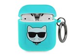Telefon - Inne akcesoria - Karl Lagerfeld Choupette Case for AirPods 1/2 - Blue - 3666339009250