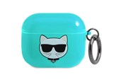 Telefon - Inne akcesoria - Karl Lagerfeld Choupette Case for AirPods 3 - Blue - 3666339009274