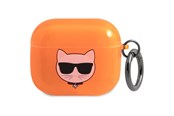 Telefon - Inne akcesoria - Karl Lagerfeld Choupette case for AirPods 3 - orange - 3666339009304