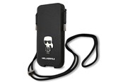 Telefon - Pokrowiec i etui - Karl Lagerfeld Saffiano Ikonik Karl 6.1'' handbag - black - 3666339018719