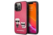 Telefon - Pokrowiec i etui - Karl Lagerfeld Ikonik Karl&Choupette Case for iPhone 13 Pro / iPhone 13 - Fuchsia - 3666339027278