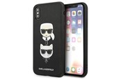 Telefon - Pokrowiec i etui - Karl Lagerfeld Saffiano Karl&Choupette Head case for iPhone X/XS - black - 3666339055004