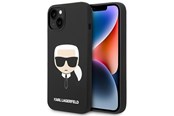 Telefon - Pokrowiec i etui - Karl Lagerfeld Silicone Karl's Head MagSafe case for iPhone 14 Plus - black - 3666339078003