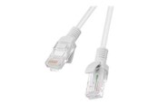 Kabel sieciowy - Lanberg patch cable - 3 m - grey RAL 7035 - Szary - PCU6-20CC-0300-S
