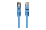 Kabel sieciowy - Lanberg patch cable - 25 cm - blue (RAL 5012) - Niebieski - PCF6-20CC-0025-B