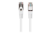 Kabel sieciowy - Lanberg patch cable - 25 cm - white (RAL 9010) - Biały - PCF6-20CC-0025-W