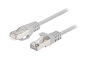 Kabel sieciowy - Lanberg patch cable - 1 m - grey RAL 7035 - Szary - PCF6-20CC-0100-S