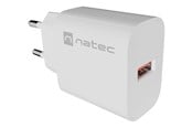 Telefon - Adapter i Ładowarka - Natec Ribera power adapter - USB - 18 watt - NUC-2392