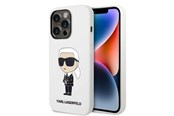 Telefon - Pokrowiec i etui - Karl Lagerfeld Silicone Ikonik case for iPhone 14 Pro Max - white - 3666339086633