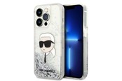 Telefon - Pokrowiec i etui - Karl Lagerfeld Glitter Karl's Head case for iPhone 14 Pro Max - silver - 3666339086879