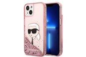 Telefon - Pokrowiec i etui - Karl Lagerfeld Glitter Karl's Head case for iPhone 14 Plus - pink - 3666339086893