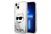 Telefon - Pokrowiec i etui - Karl Lagerfeld KLHCP14MLNHCCS iPhone 14 Plus 6.7" silver/silver hardcase Glitter Choupette Head - 3666339086930